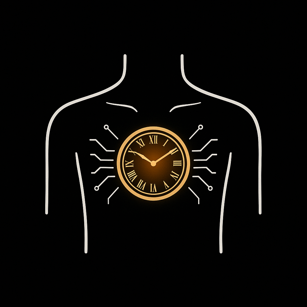 TYME chest clock artwork